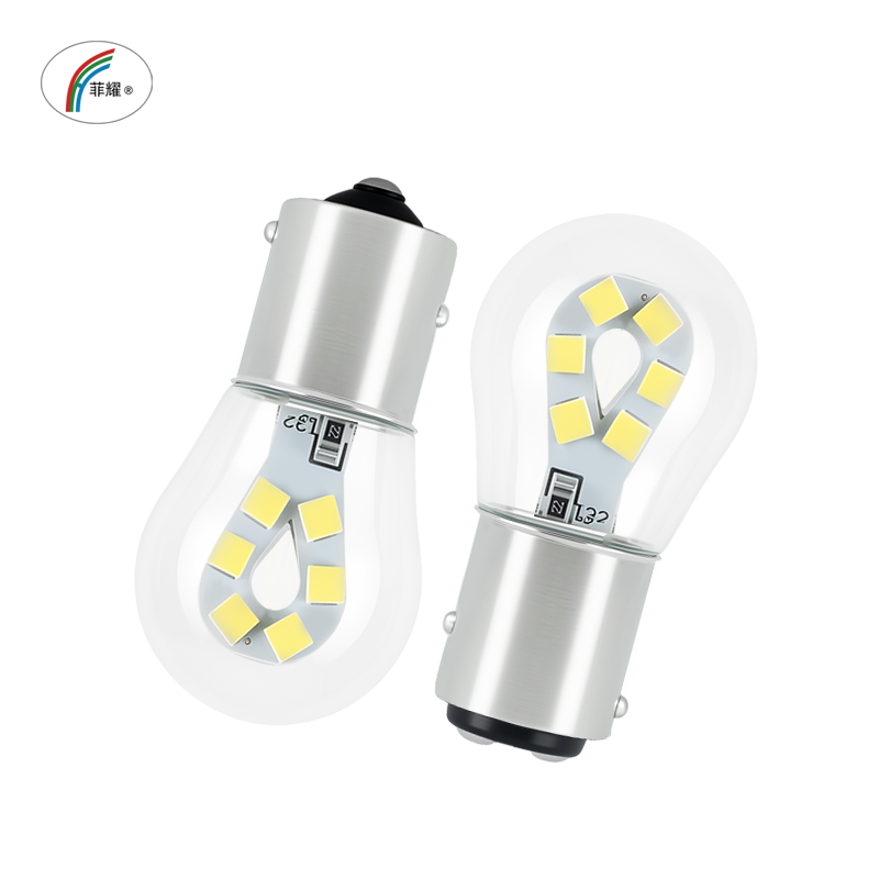 菲耀 LED刹车转向灯 1156 1157 3030 12灯 12V24V通用 轿车货车